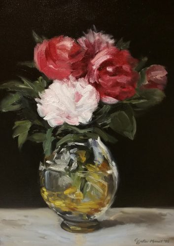 Bouquet of FlowersManet Floral Duplication Fine Art Oil Painting